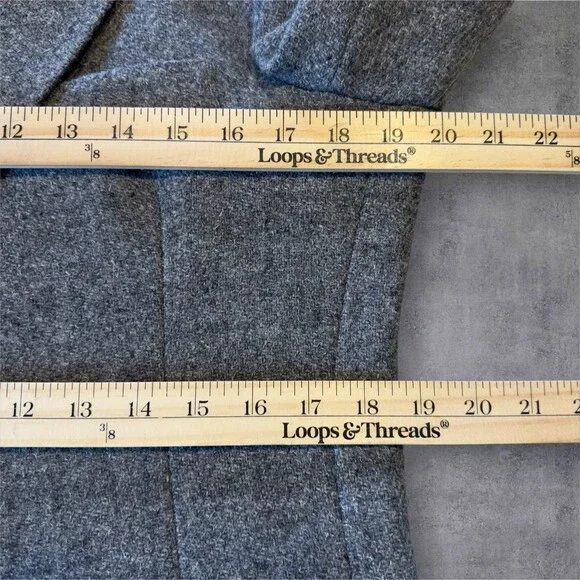 Vintage OAKBROOK Men’s Blazer 38R Gray Tweed Wool Sport Coat Two‑Button Jacket